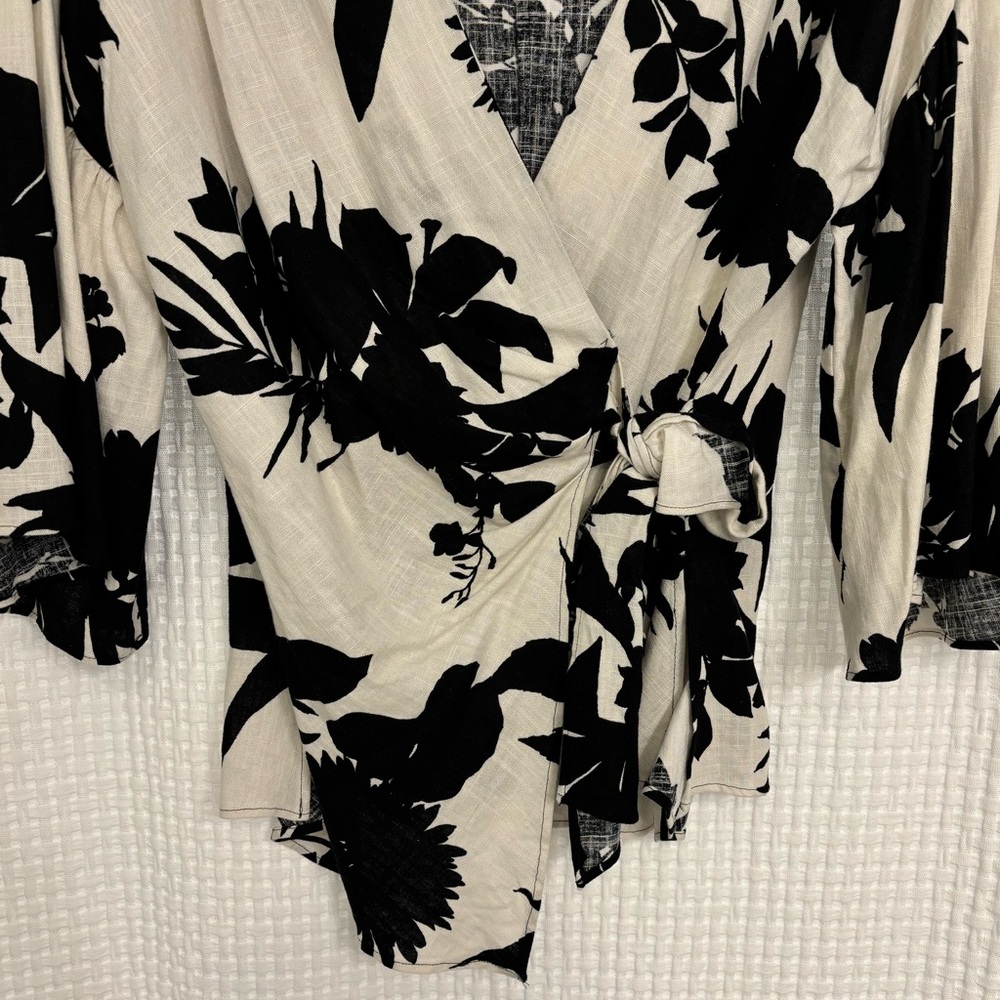 Zara Wrap Blouse - Picture 2 of 4
